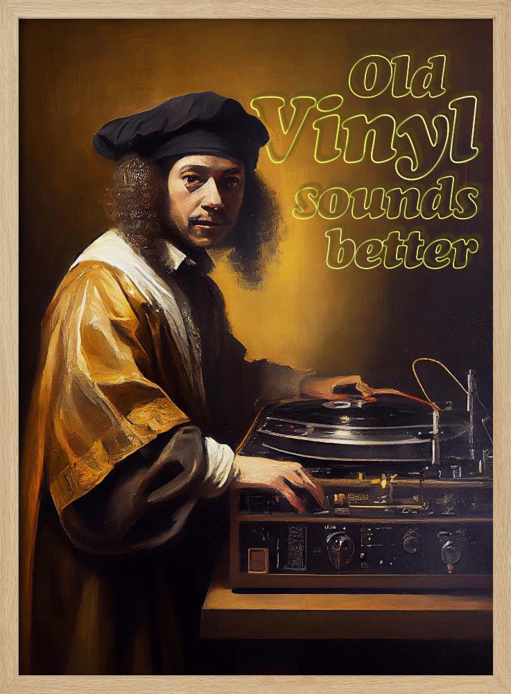 Altes Vinyl klingt besser | Poster