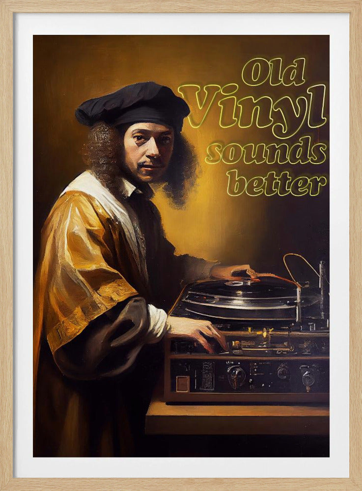 Altes Vinyl klingt besser | Poster