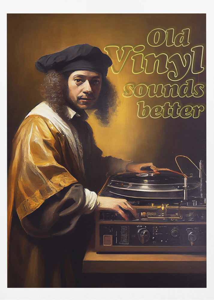 Altes Vinyl klingt besser | Poster
