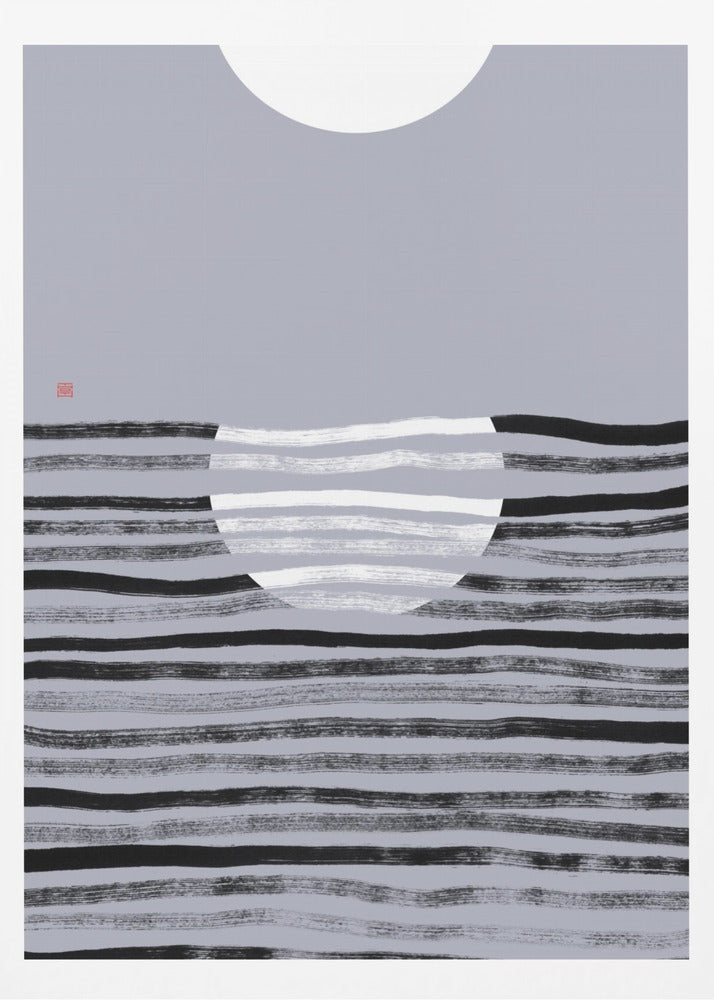 Versteckter Mond Nr. 2 | Reflexion | Poster