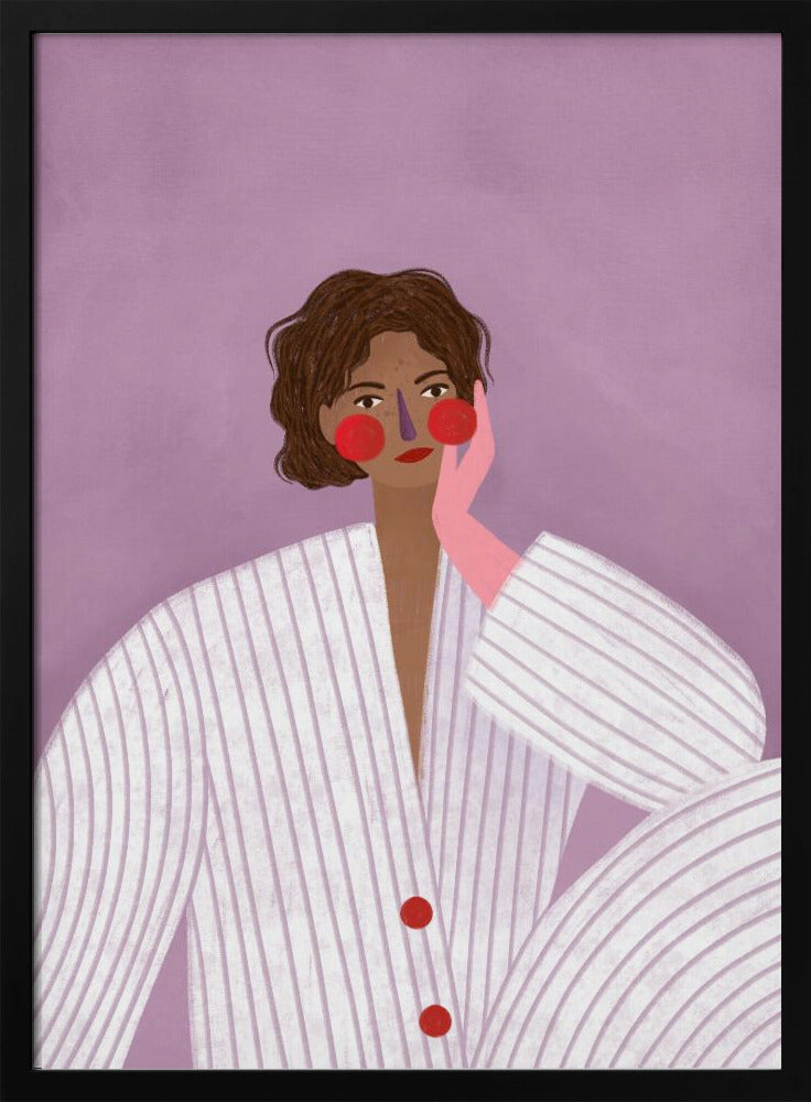 Die Frau mit dem rosa Handschuh | Poster