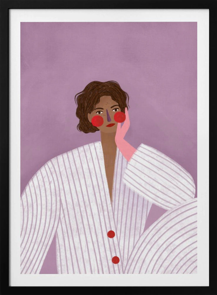 Die Frau mit dem rosa Handschuh | Poster