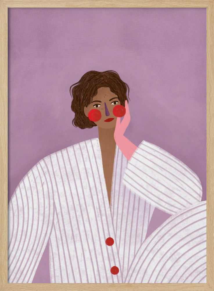 Die Frau mit dem rosa Handschuh | Poster