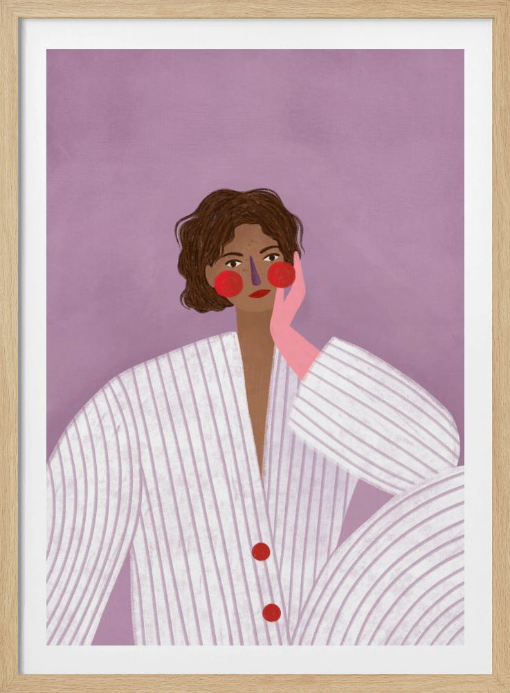 Die Frau mit dem rosa Handschuh | Poster