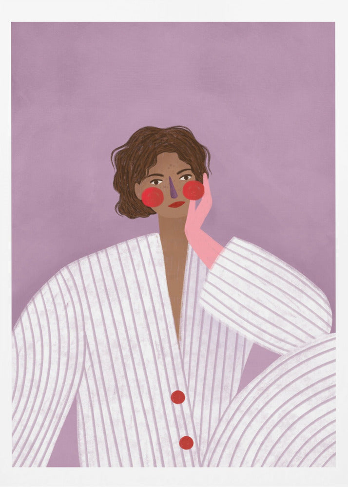 Die Frau mit dem rosa Handschuh | Poster