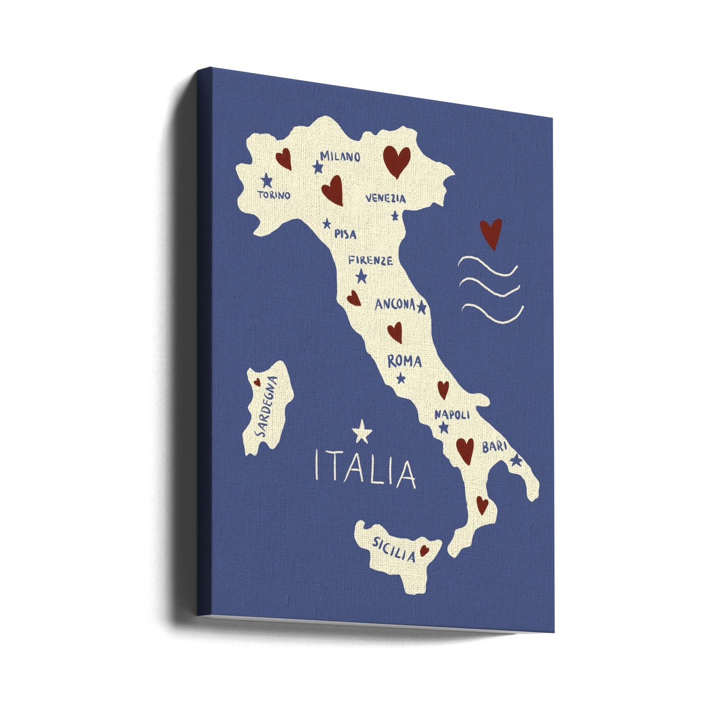 Italiy Map | Canvas