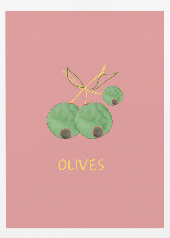 Oliven in Pink | Poster