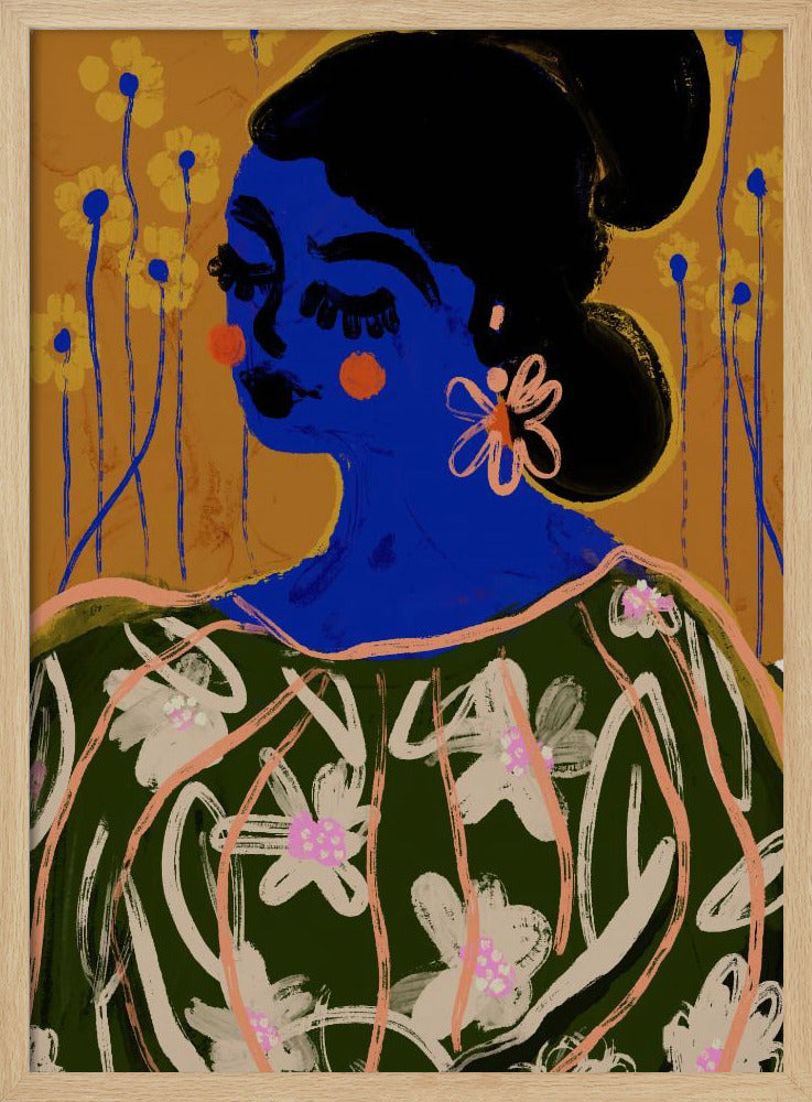 Die blaue Frau | Poster