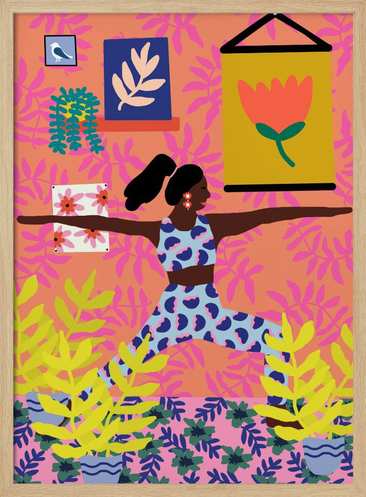 Yoga-Kriegerposition | Poster