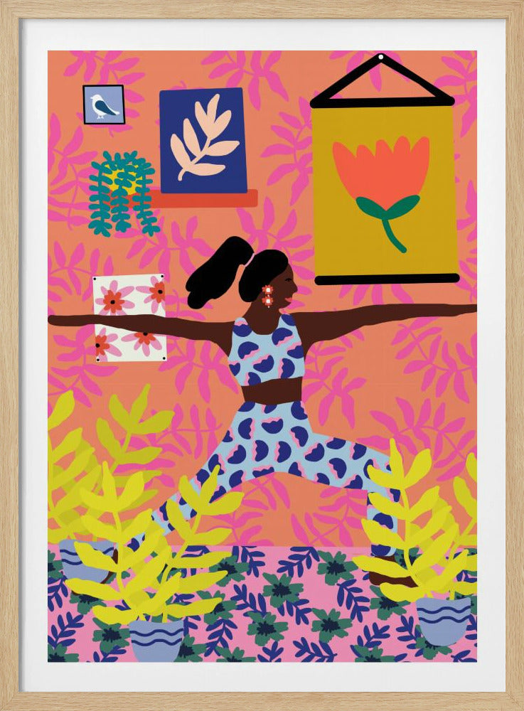 Yoga-Kriegerposition | Poster
