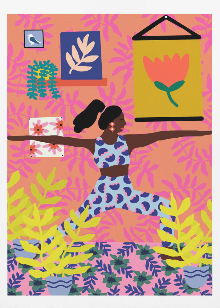 Yoga-Kriegerposition | Poster