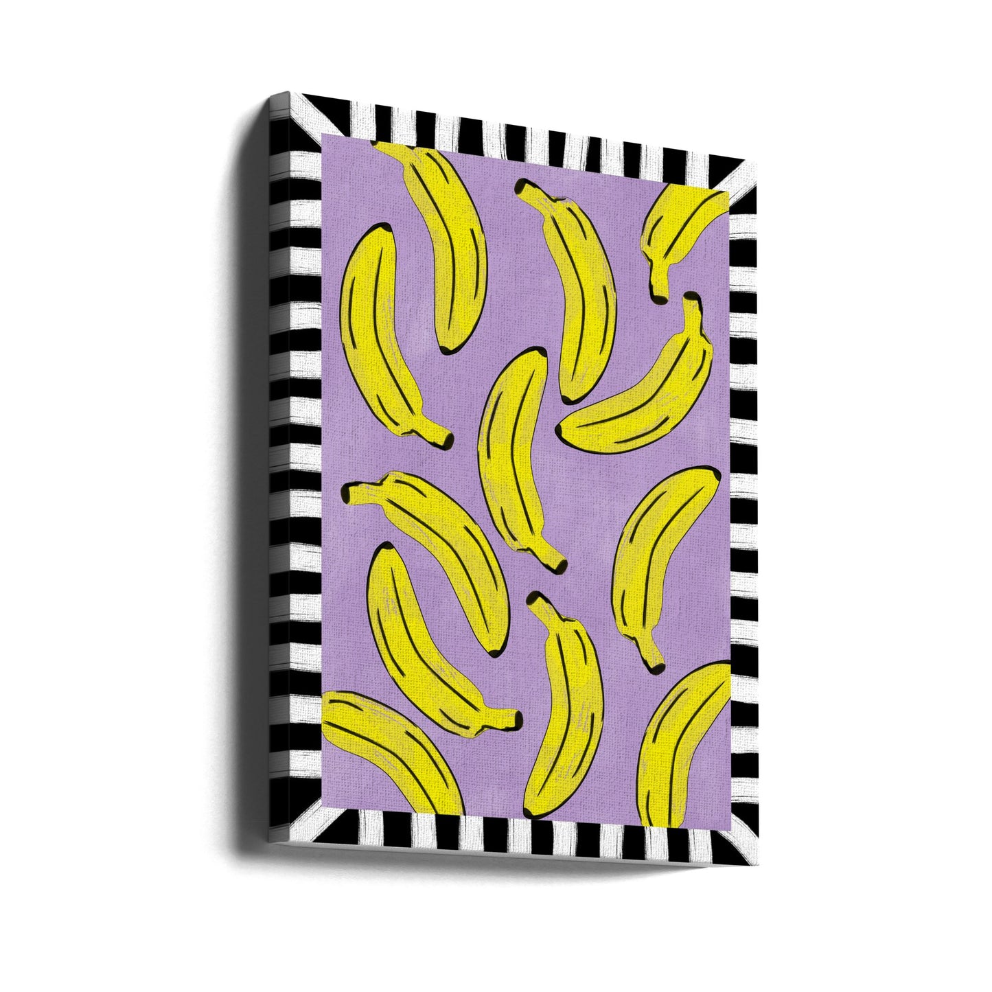 Gelbe Bananen Abstrakt | Leinwand