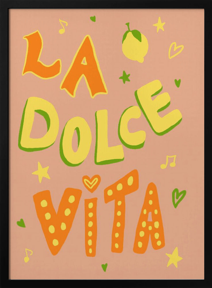 Poster La Dolce Vita Rosa Up | Poster