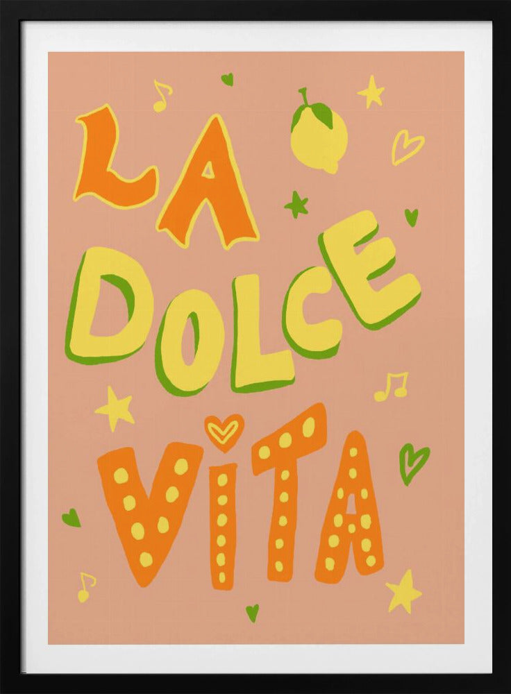 Poster La Dolce Vita Rosa Up | Poster