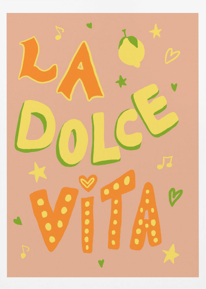 Poster La Dolce Vita Rosa Up | Poster