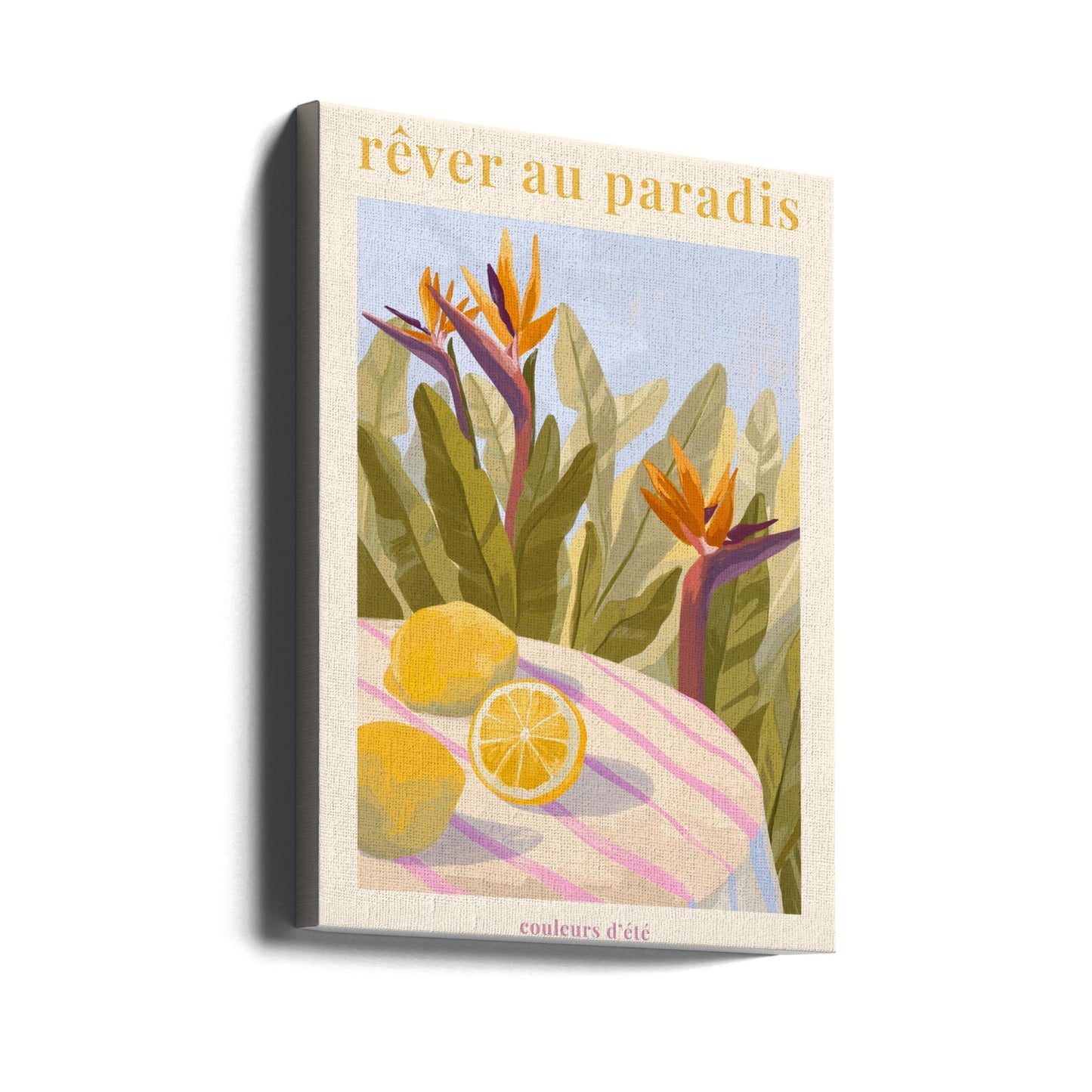 Rêver Au Paradis - Lemon | Canvas