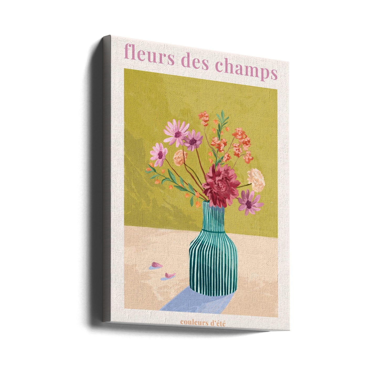 Fleur Des Champs - Green | Canvas
