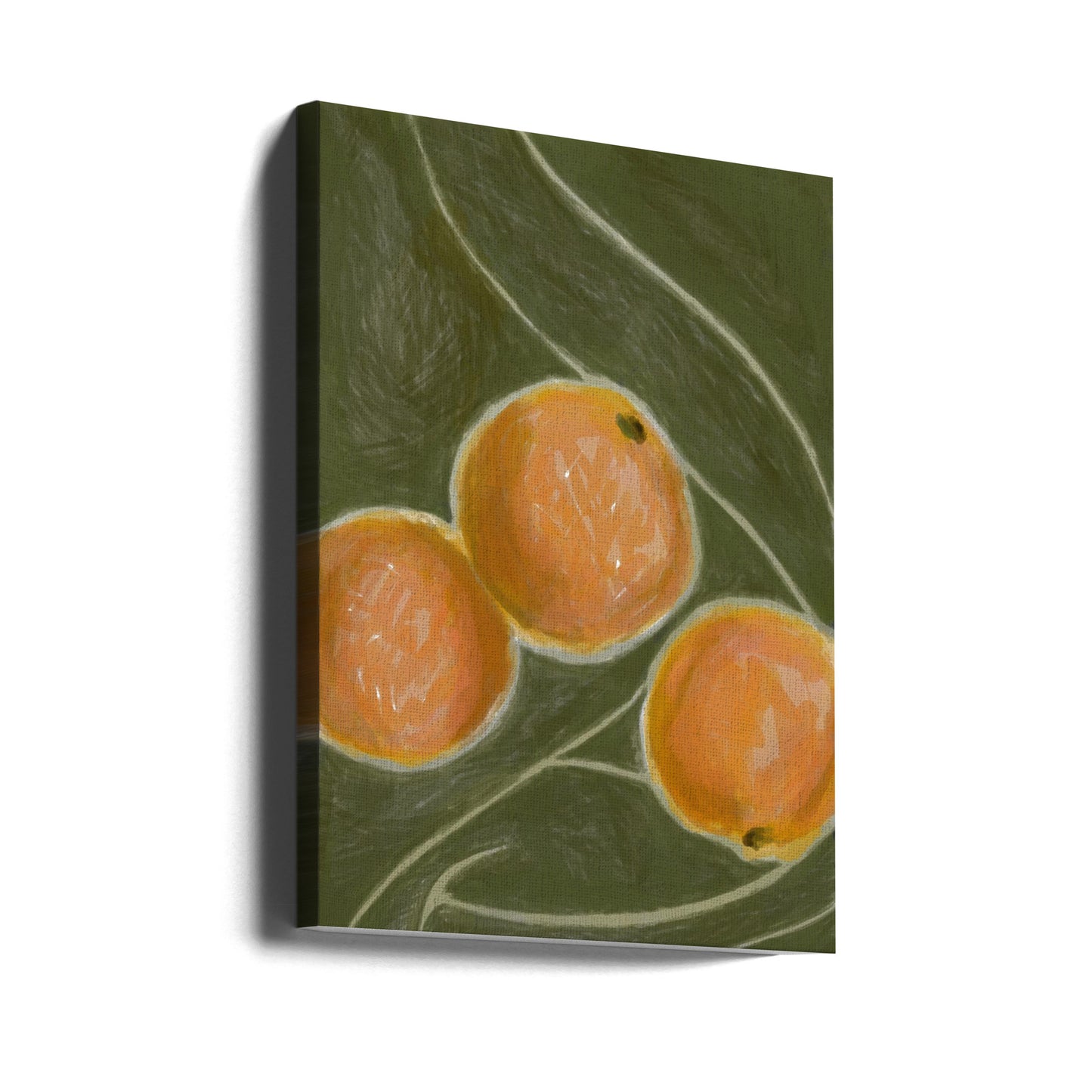 KH Studio - Die Farben Orange & Grün | Leinwand