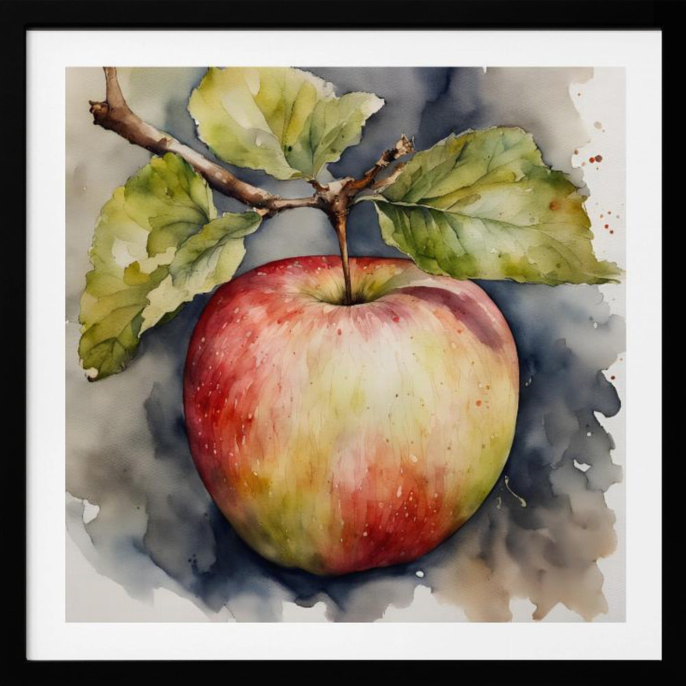 Apfel, Aquarell | Poster - Kunstdruck
