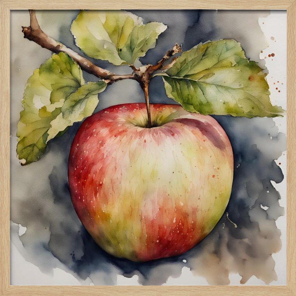 Apfel, Aquarell | Poster - Kunstdruck