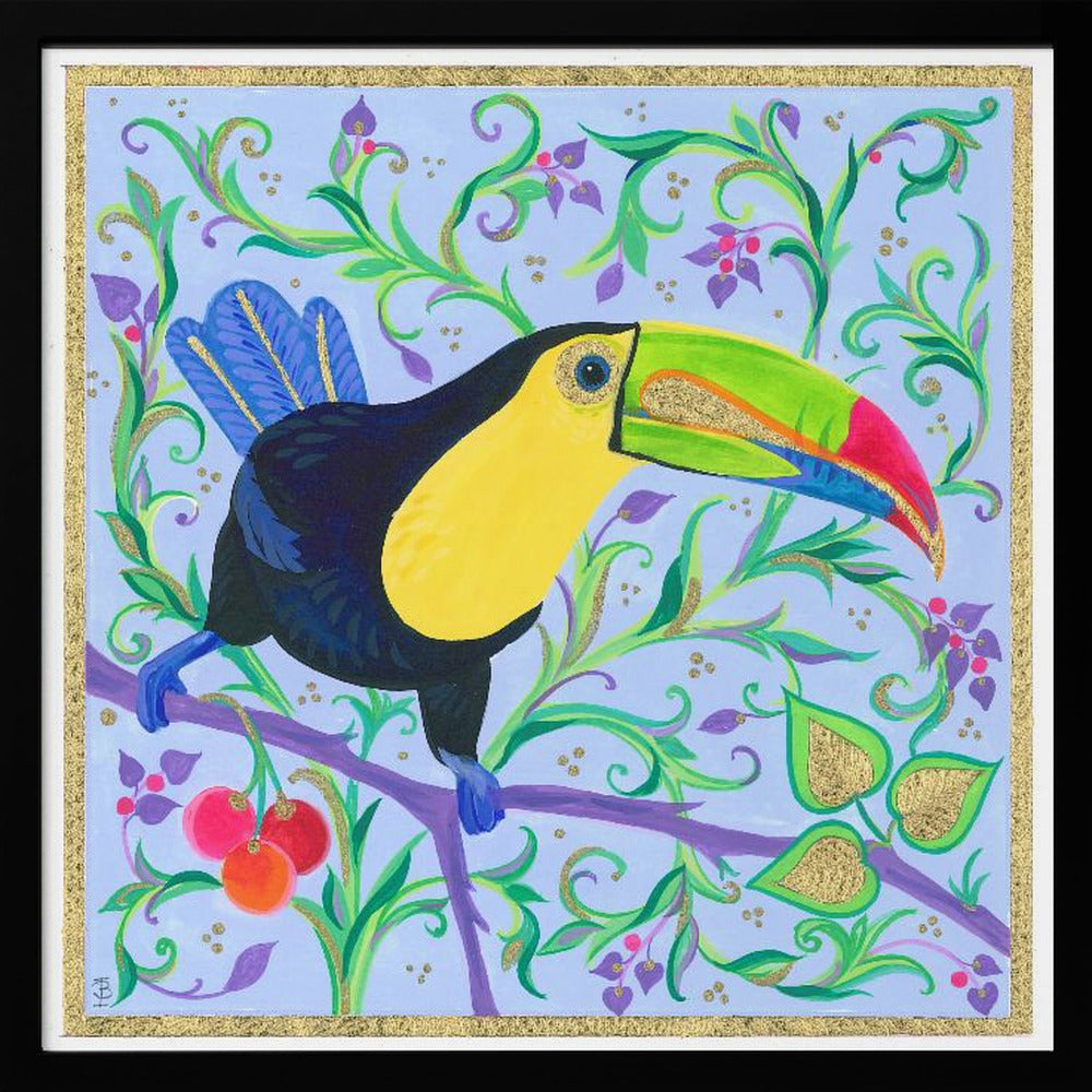Colorful Beak Perched On A Branch | Poster