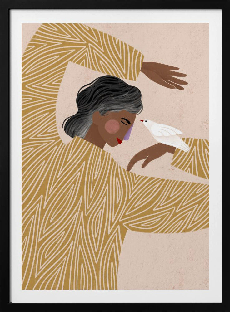 Die Frau mit dem Vogel | Poster