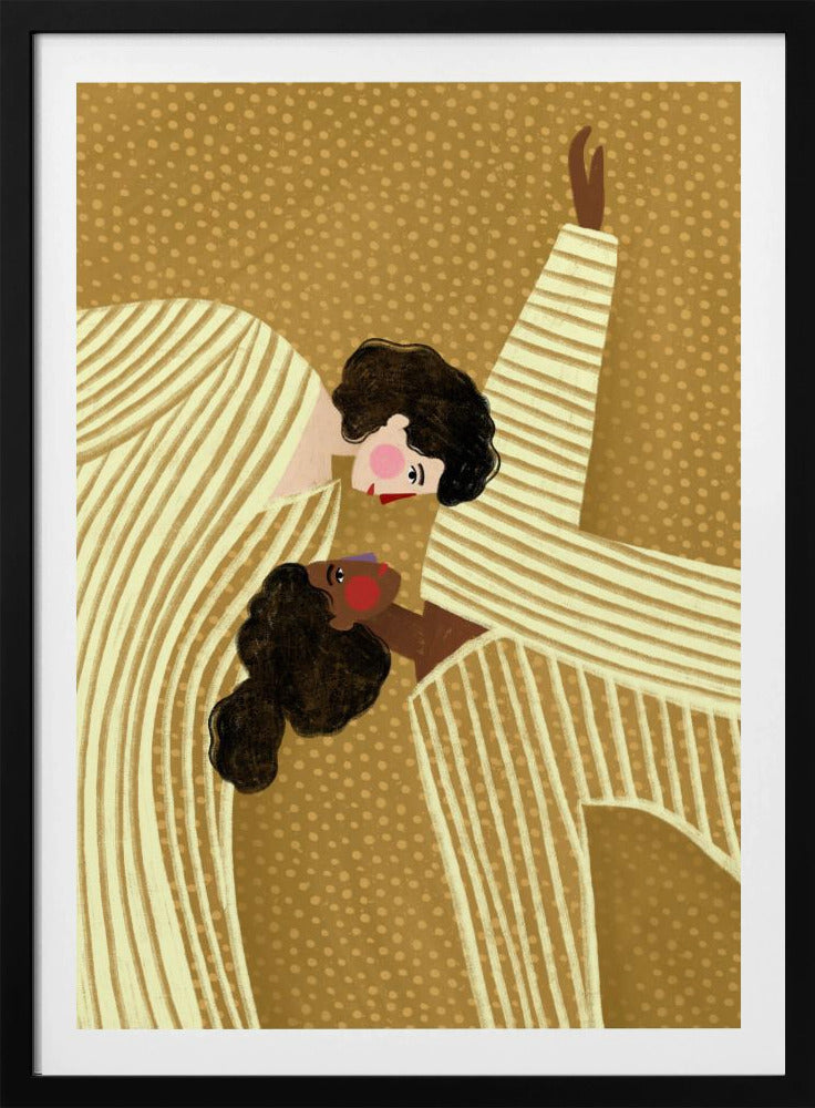 Zwei Linienfrauen | Poster