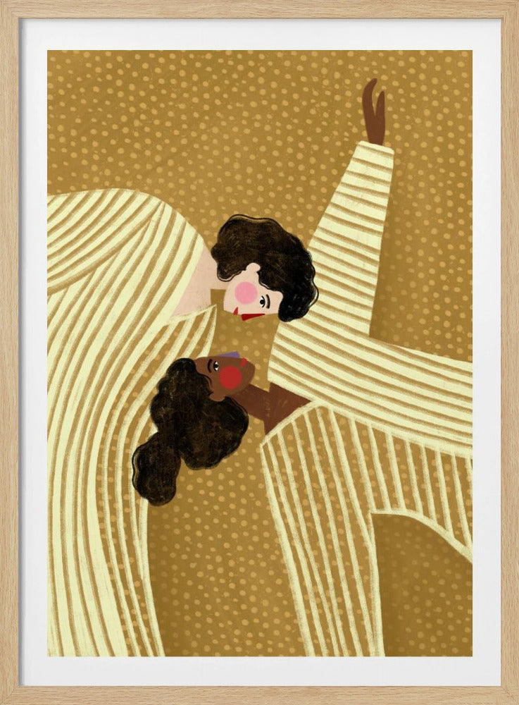 Zwei Linienfrauen | Poster