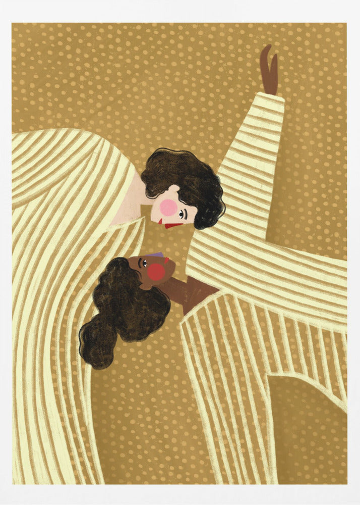 Zwei Linienfrauen | Poster