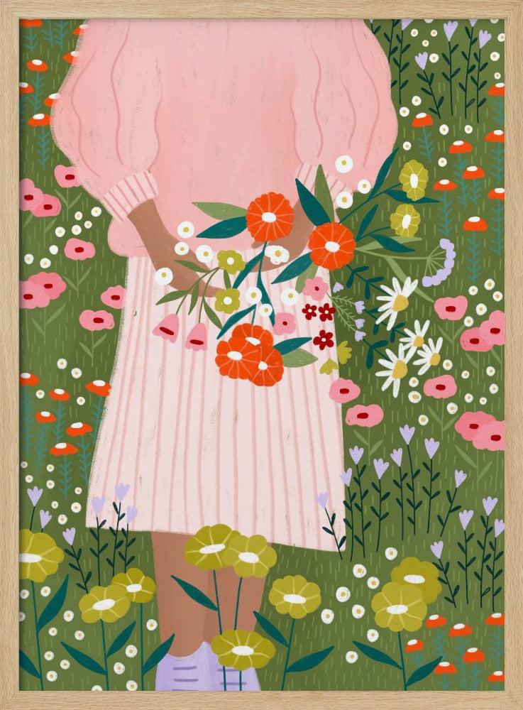 Blüten in der Hand | Poster