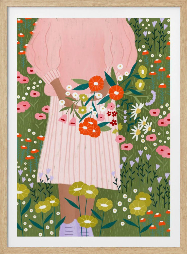 Blüten in der Hand | Poster