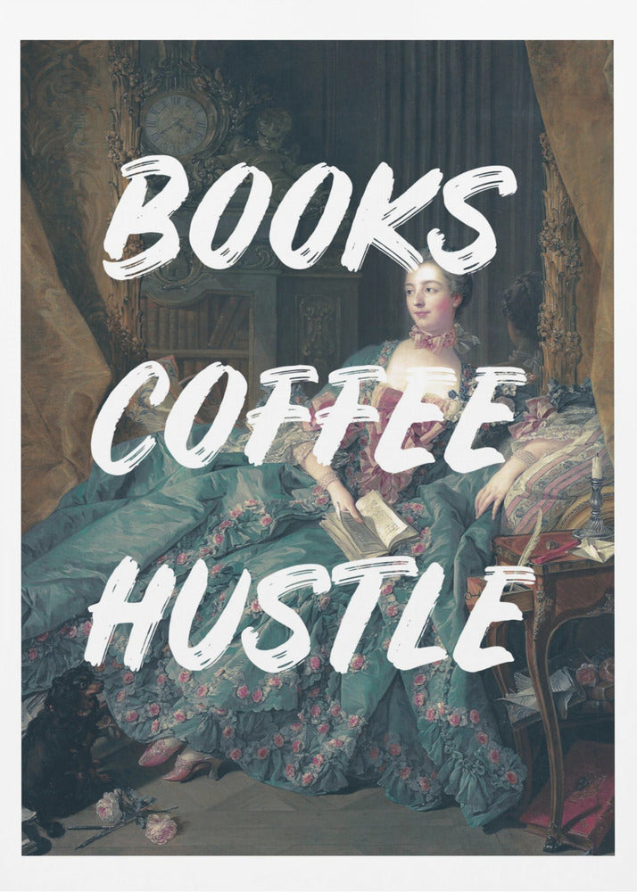 Bookscoffeewhite Ratioiso | Poster