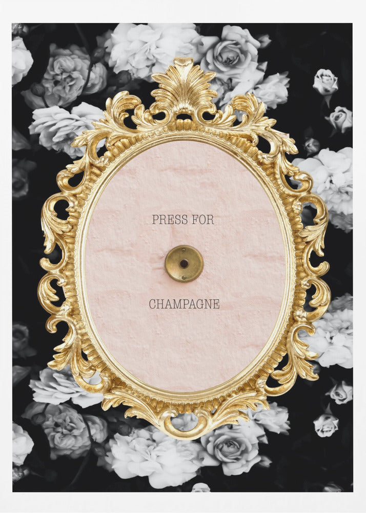 Champagnedarkfloral Ratio2x3 | Poster