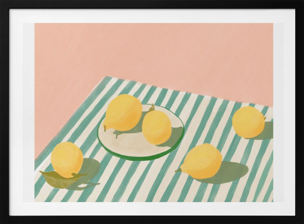 Limones y rayas | Posters  - Impresiones de Arte