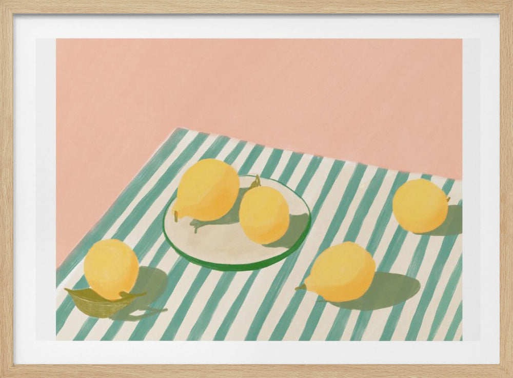 Limones y rayas | Posters  - Impresiones de Arte