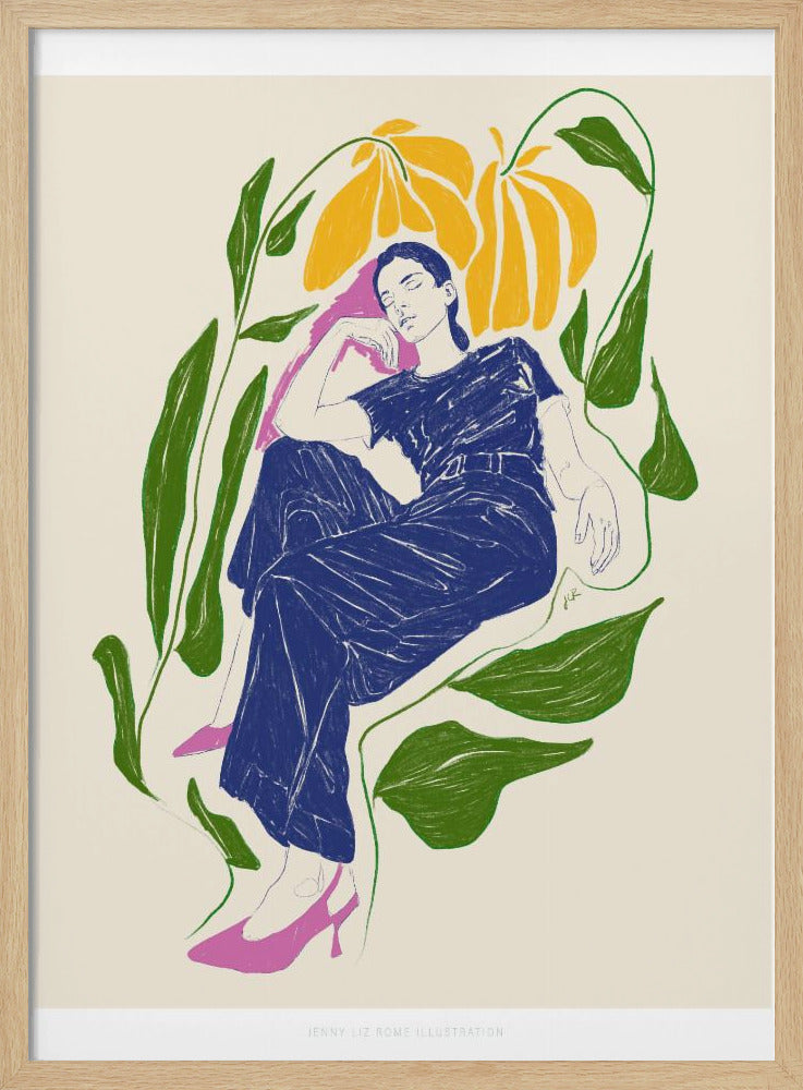 Jlr Ruhe im Garten | Poster