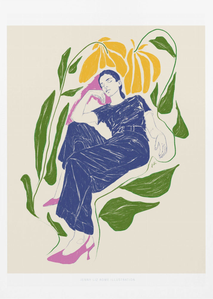 Jlr Ruhe im Garten | Poster