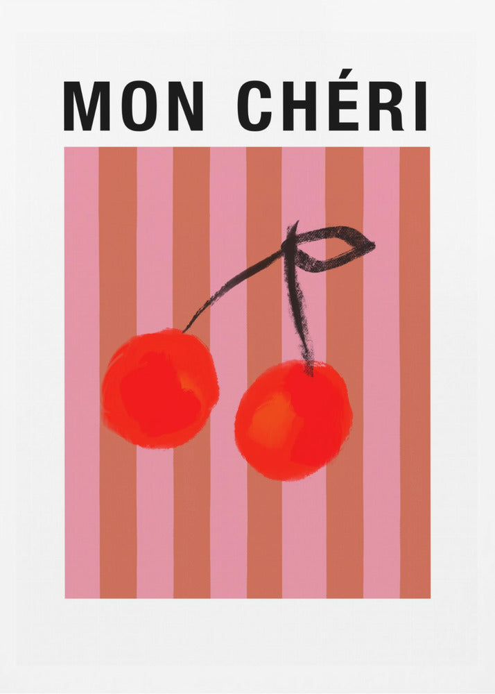 Gestreifte Kirschen Ratioiso | Poster