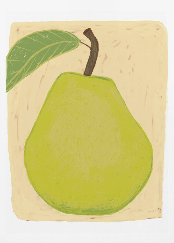 Große grüne Birne | Poster