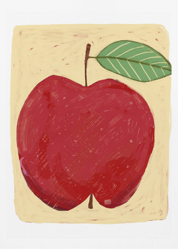 Großer roter Apfel | Poster