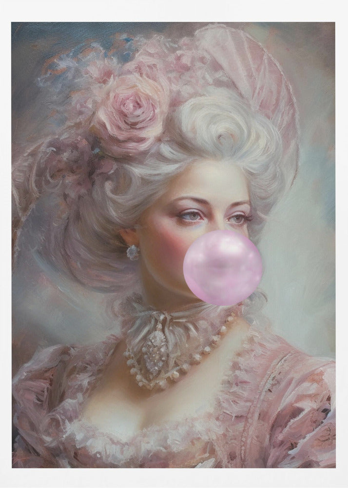 Pastel Marie Antoinette Bubble-Gum | Poster