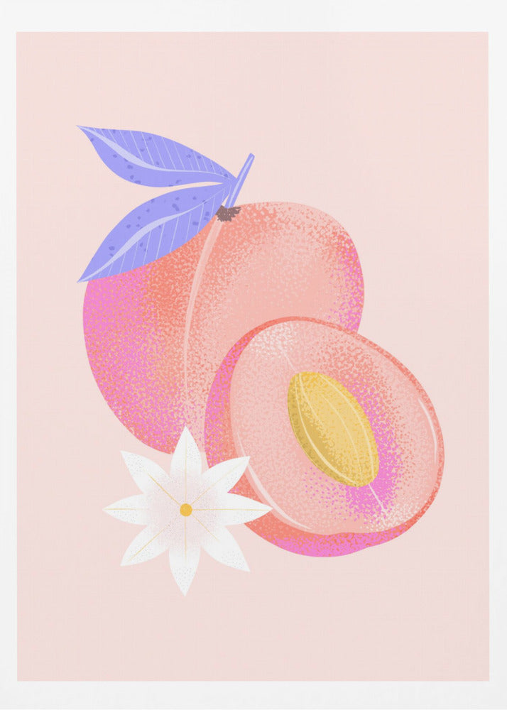 Strukturierter Pfirsich | Poster