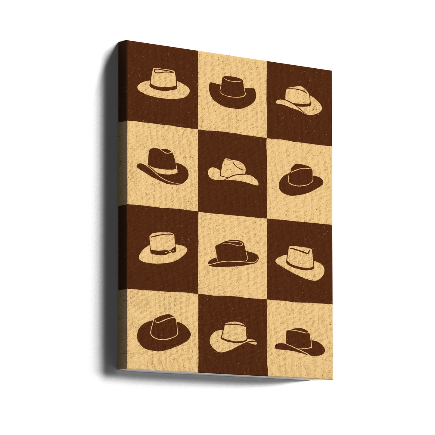 Cowboy-Schachbrett | Leinwand-Bilder