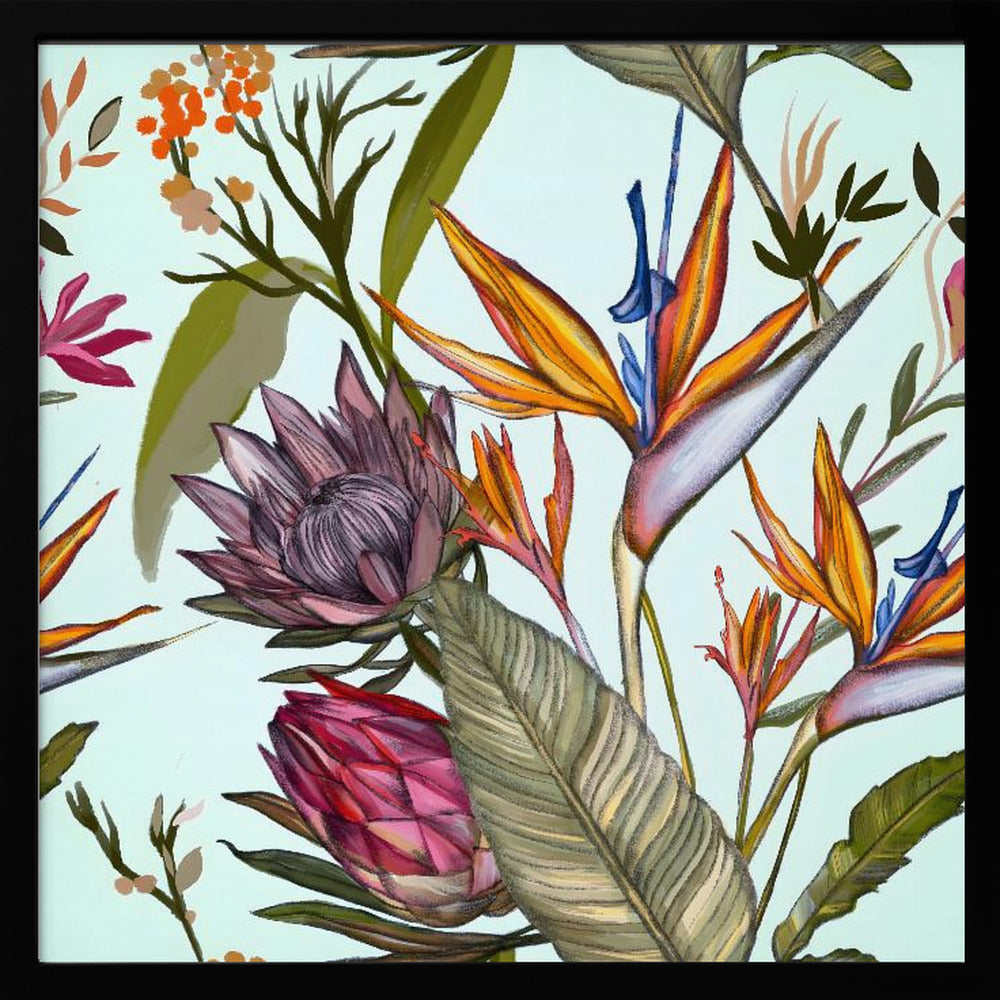 Proteas and Iris | Poster