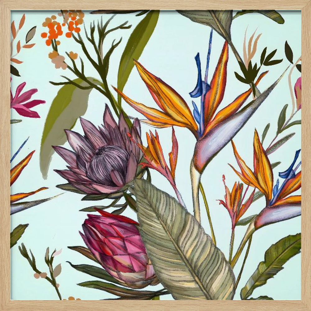 Proteas and Iris | Poster