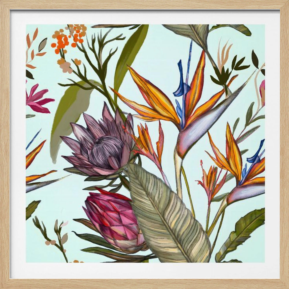 Proteas and Iris | Poster