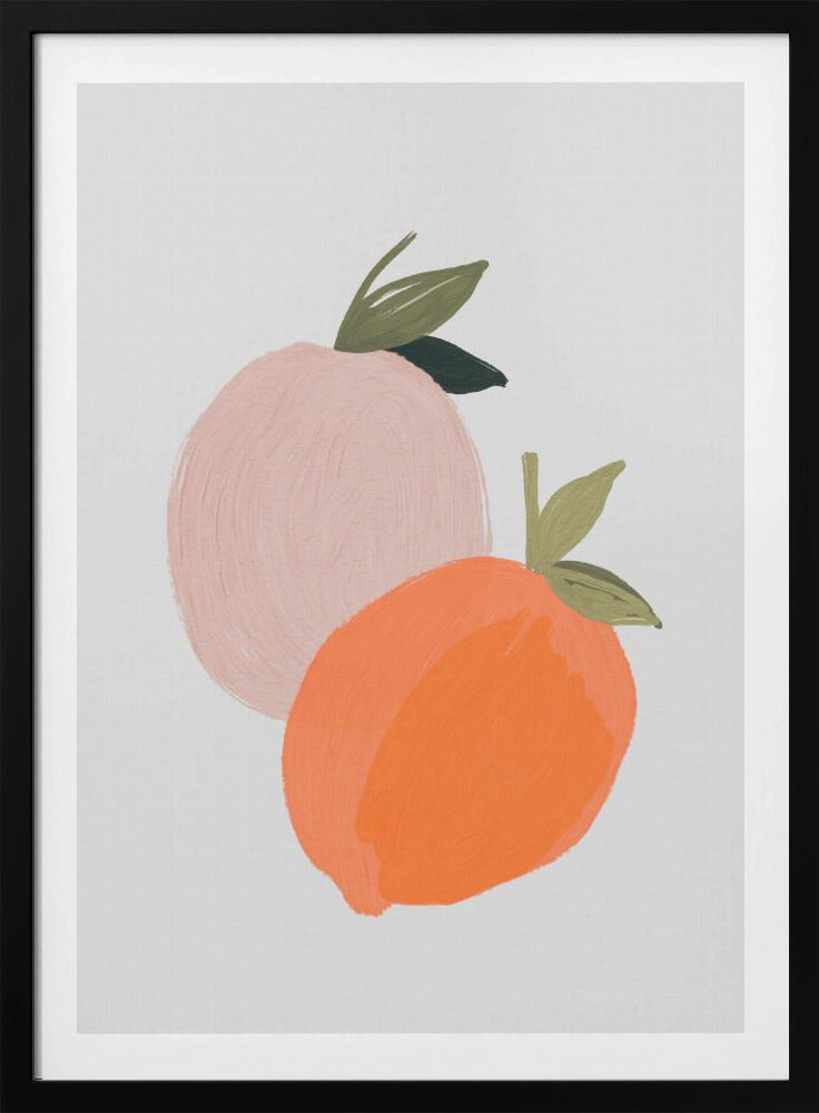 Gemalter Pfirsich | Poster