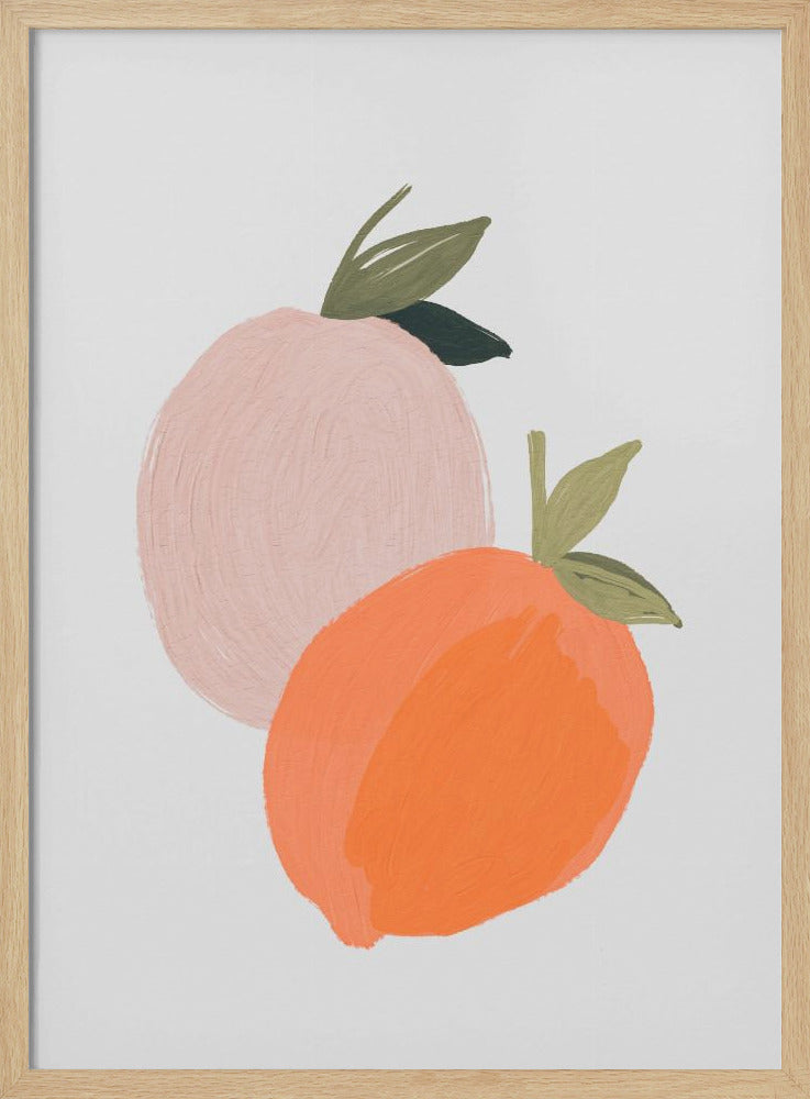 Gemalter Pfirsich | Poster