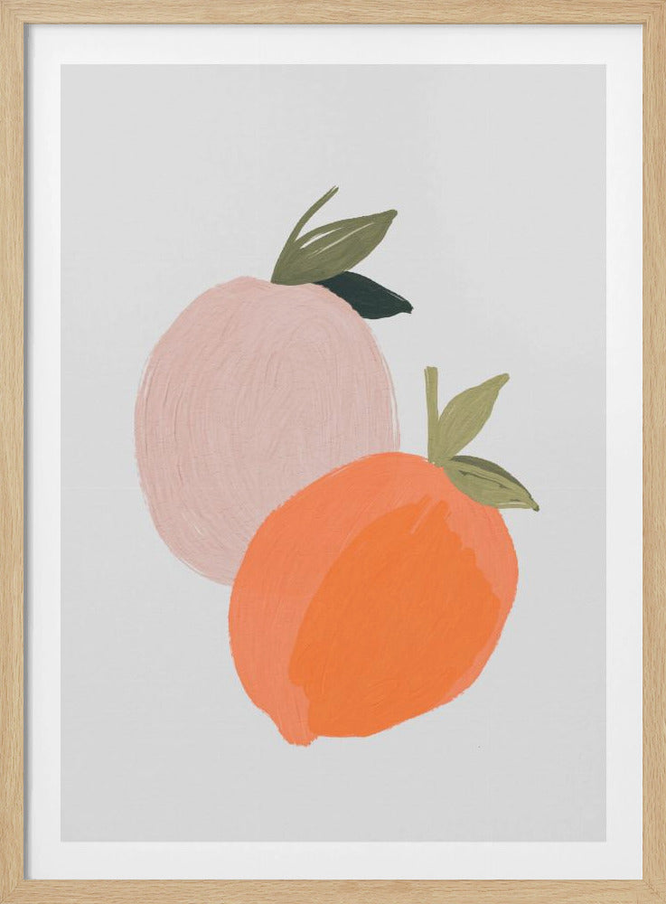 Gemalter Pfirsich | Poster