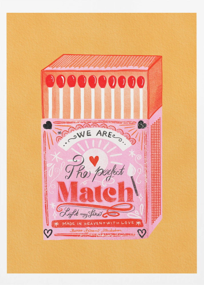 Tulitikkurasia - Täydellinen Pari | Julisteet - Taidevedokset